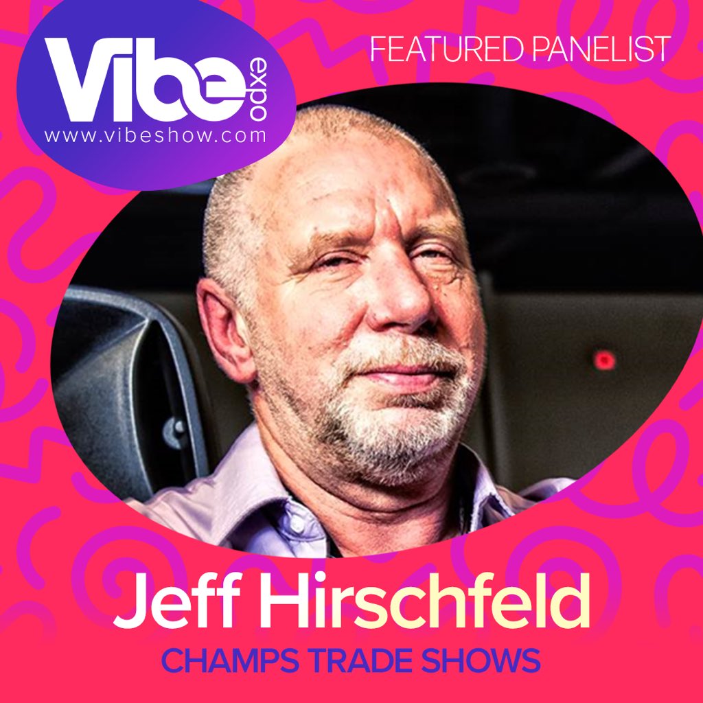 vibeexpo's tweet photo. Jeff Hirschfeld is the founder &amp; sole owner of CHAMPS Trade Shows!!🙌@champstradeshows is the largest B2B counterculture expo in the world🏆 Jeff is a panelist for the #VibeShow so join us at the Loews Hollywood Hotel on January 12-13!😉 Grab tickets at https://t.co/cQOYpQmS5h 🎟️ https://t.co/3Zim6270EY