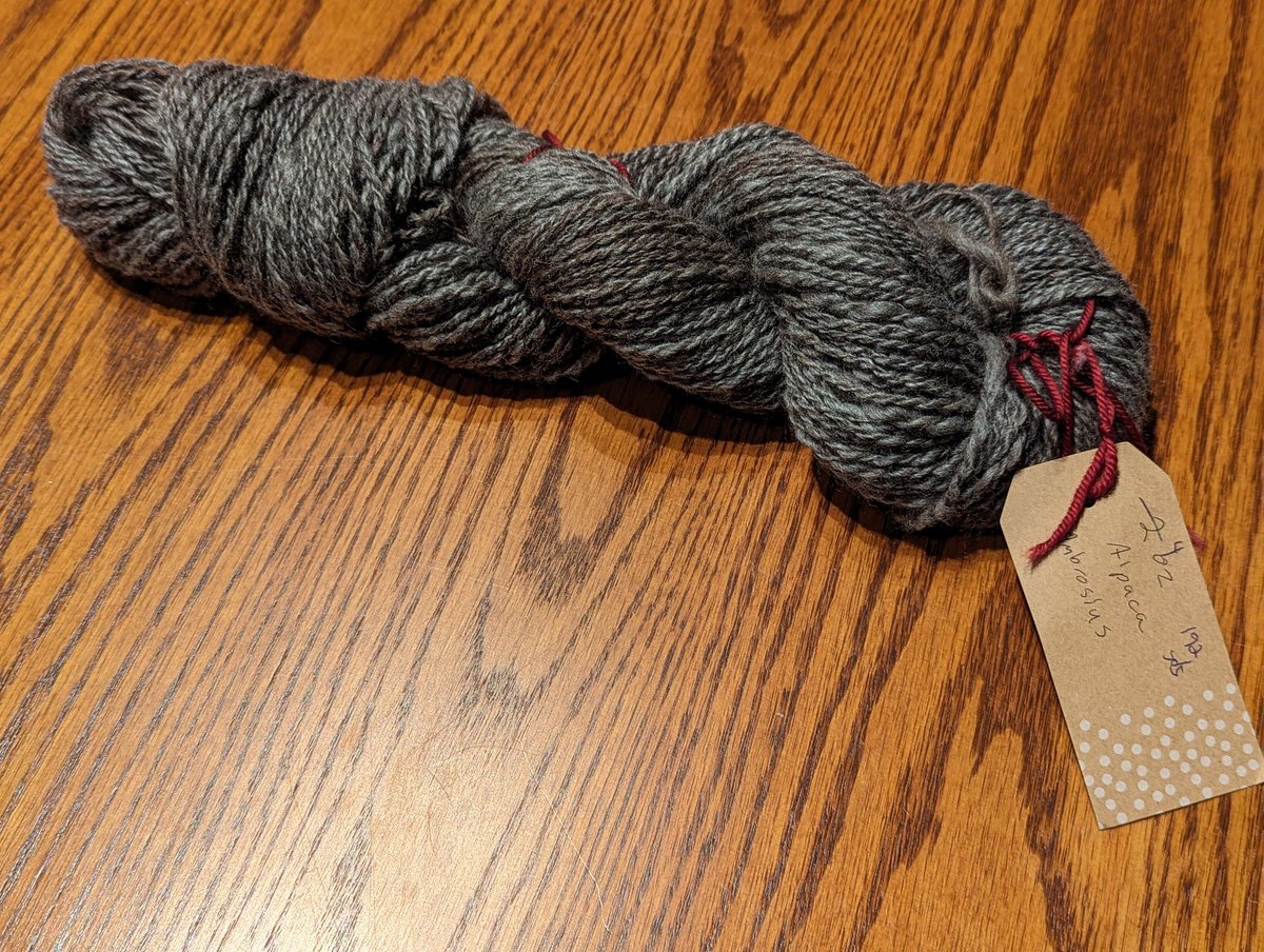 Joshua Zide (he/him/his) (@joshuazide) on Twitter photo Spun some yarn for <a href="/Molly0Z/">Molly Olney Zide</a> from truly fantastic alpaca roving from <a href="/LindaofWindyOak/">Linda of Windy Oaks 🌻</a>. It's extra awesome when you know the alpaca's name! #WinterHobbies Spun some yarn for <a href="/Molly0Z/">Molly Olney Zide</a> from truly fantastic alpaca roving from <a href="/LindaofWindyOak/">Linda of Windy Oaks 🌻</a>. It's extra awesome when you know the alpaca's name! #WinterHobbies