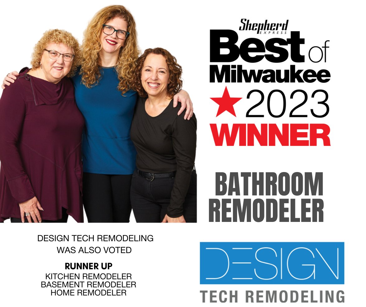 We're thrilled to announce that Design Tech Remodeling has been honored with the prestigious 'Best of Milwaukee' award in the category of Bathroom Remodeling! 🛁✨
✨ #BestOfMilwaukee #RemodelingExcellence