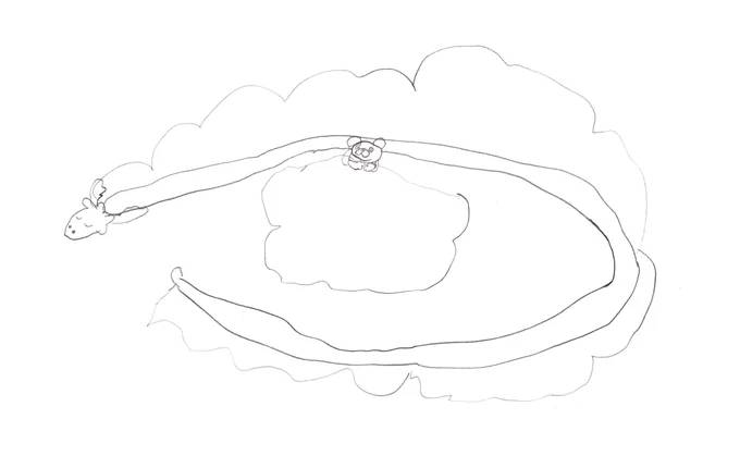 私の絵を見て描いた子供の絵すごすぎ