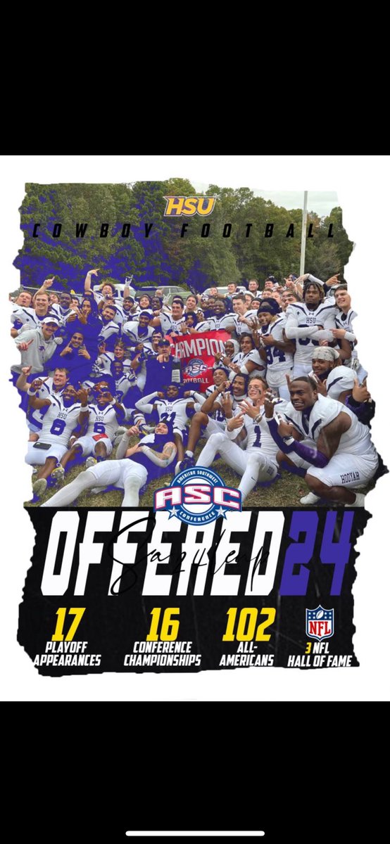 #BeyondBlessed After a great conversation with @Whitehead_HSU i’m blessed to receive an offer from HSU!!! @saviofootball @TXPrivateFBGuy @var_austin @IAMRODG
