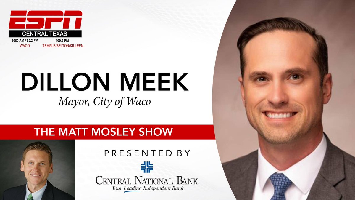 .<a href="/MattMosley/">Matt Mosley</a> talks with Waco Mayor <a href="/dillon_meek/">Dillon Meek | City of Waco Mayor</a> on Foster Pavillion. Mayor Meek talks about the impact of Foster, development around the pavilion, the City's partnership with <a href="/Baylor/">Baylor University</a> &amp; more. podserve.fm/episodes/12748…