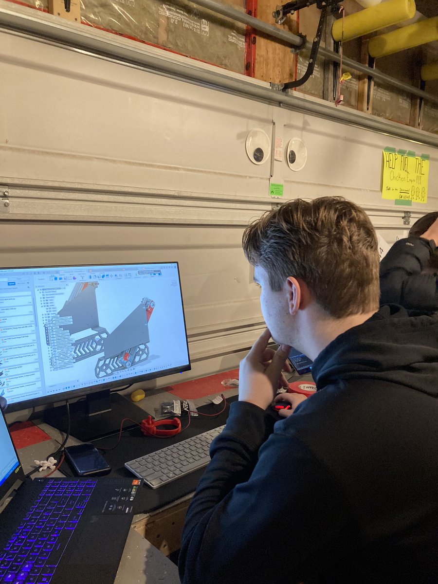 Hard at work in the garage 🤖