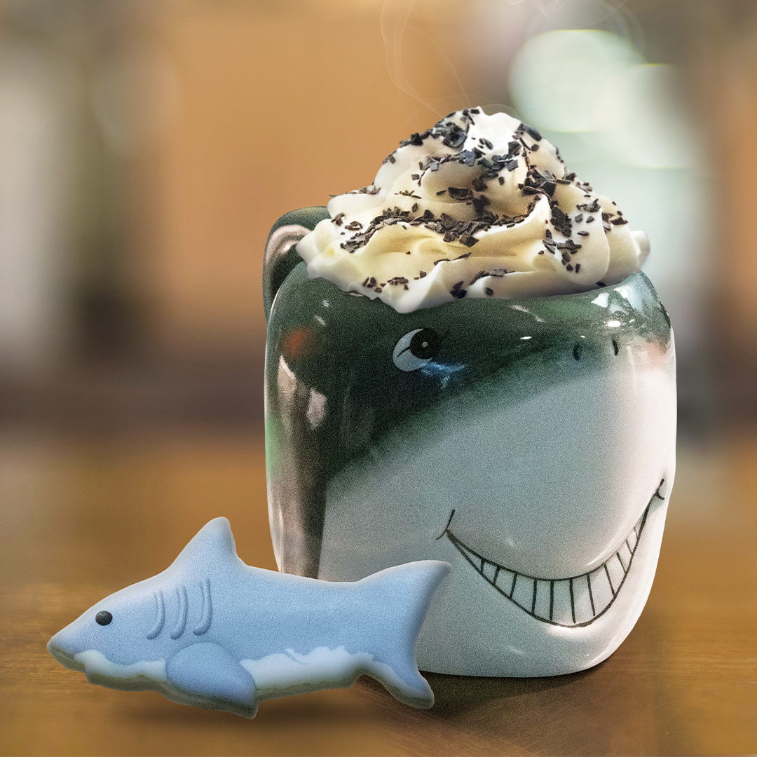 vanaqua's tweet photo. We're back for another year of #HotChocolateFest! From January 13 to February 14, stop by the aquarium for your "Hot Shark'olate", prepared with house made chocolate syrup, steamed milk and whipped cream, plus your choice of a hand-crafted sugar cookie! #vanaqua https://t.co/sX1n9rxCXr