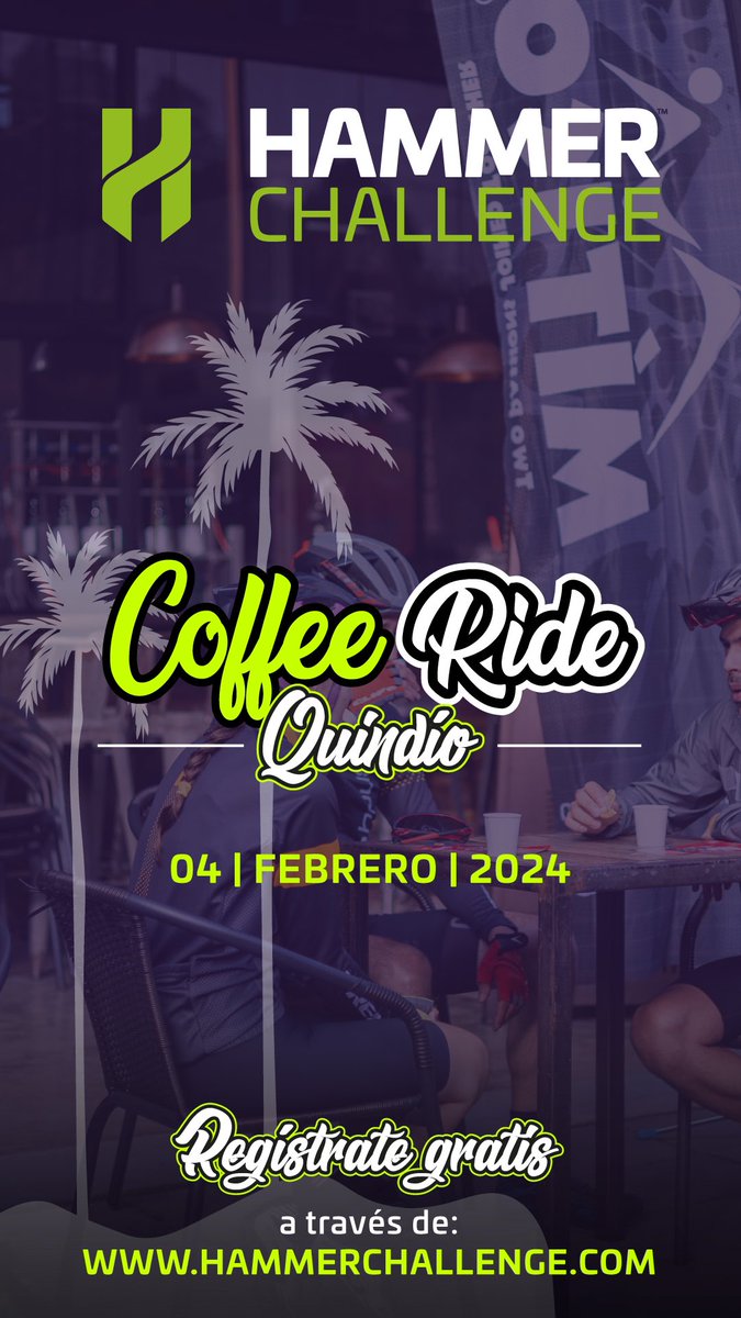 HammerColombia's tweet photo. 🔨☕️HAMMER COFFEE RIDE QUINDIO 2024 

🚵‍♂️🌟 Como preparación y para que conozcas mas acerca del evento, te invitamos el próximo 4 de febrero a rodar con nosotros por las rutas del Quindio, en el 1er “Hammer Coffee Ride”

Más información a través de:
https://t.co/slievbDF2T https://t.co/urwXL8Cq68