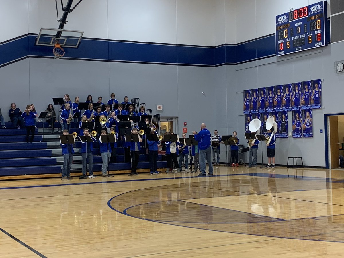 What a FUN NIGHT filled with an AMAZING PEP BAND, tiny dancers led by our AMAZING Dance Team and some GREAT PLAY and teamwork by our girls basketball team! Thank you all for an entertaining evening! GO BLUEJAYS!! <a href="/R7Activities/">R7 Activities</a> <a href="/jeffR7ladyjays/">Lady Jays Basketball</a> <a href="/JHS_R7_Dance/">Jefferson R-7 Dance Team</a>