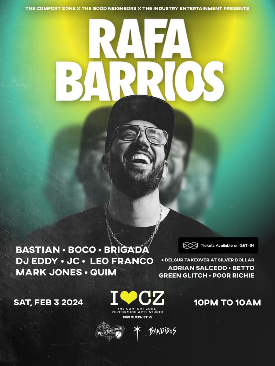 getin_official's tweet photo. Toronto! @rafabarriosdj is making his return on February 3rd! 🇨🇦 💥

Grab your tickets ➡️ https://t.co/iKLxqrOfBm https://t.co/ywl1dYFc4m