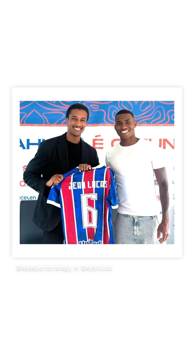 Jean Lucas leaves Santos FC and joins EC Bahia.

Manchester City's owners - City Football
Group - have recently completed the acquisition of  <a href="/ecbahia/">Esporte Clube Bahia</a>, in May 2023. 

The brazilian midfielder joins one of the most ambitious club of the country and becomes the most expensive