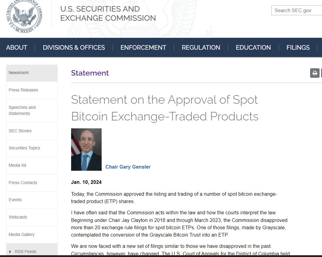 TalgarBayan's tweet photo. A historical moment!  The SEC approved  Bitcoin ETFs. 15 years ago, around this time, the Bitcoin network began its operations. Now, it has become a world-leading asset. What an exciting day! Proud to be a Blockchain and crypto researcher!  #BitcoinETF https://t.co/fMnNZIQRYs