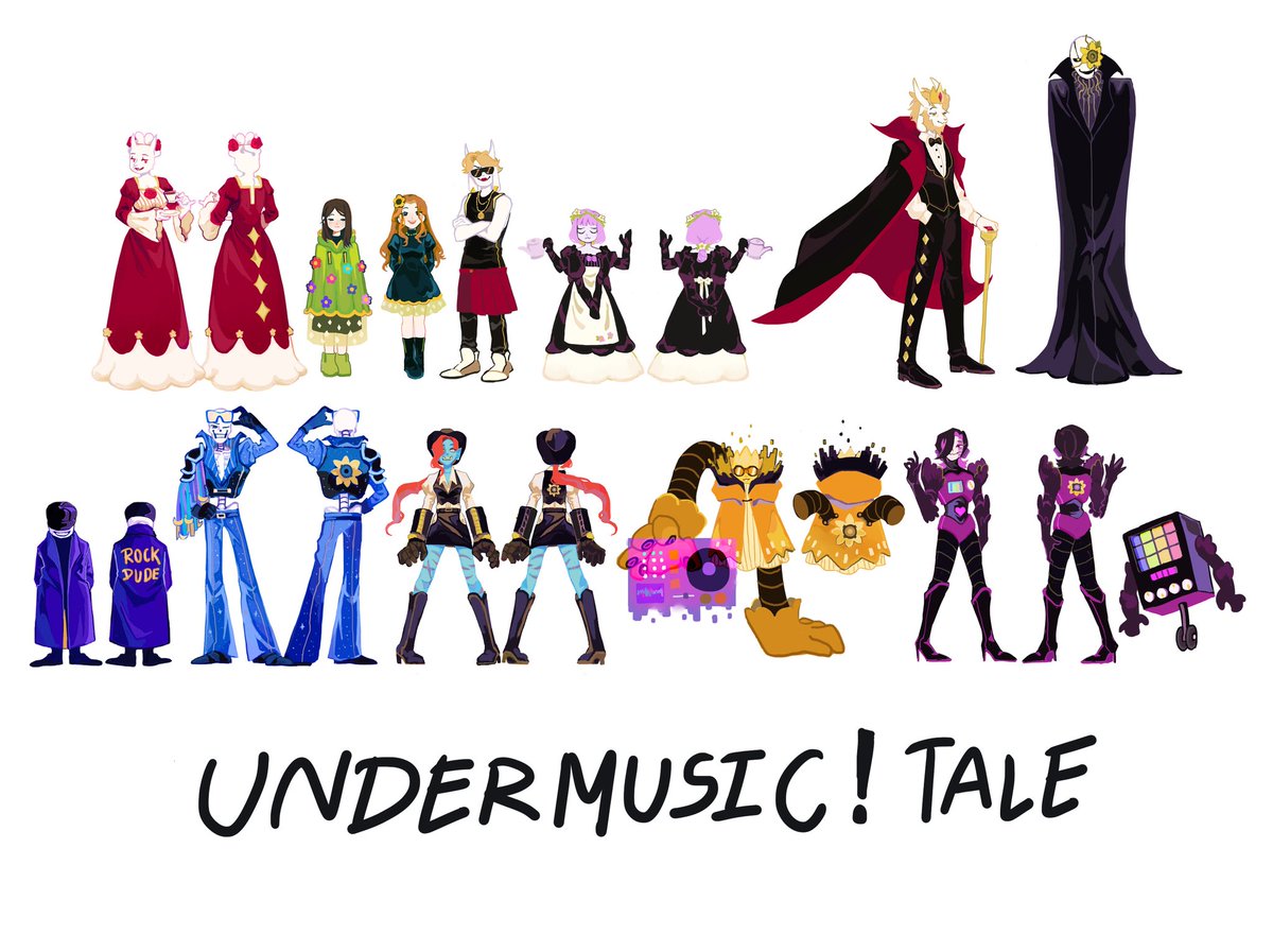 Welcome to ' Undermusic! Tale ' ! ❤️🧡💛💚🩵💙💜

The First design of my au Characters ❗This will guide you guys how my others character going to looks like.
#undermusictale