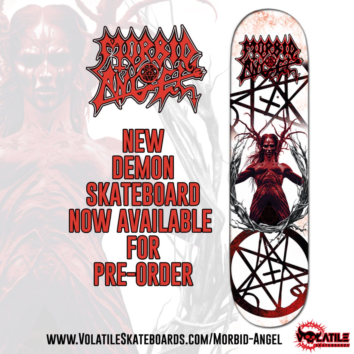 Volatile Skateboards (@volatileskateb1) on Twitter photo New <a href="/official_morbid/">MorbidAngelOfficial</a> demon skateboard available for pre order
volatileskateboards.com/morbid-angel
#morbidangel #deathmetal #skateboard New <a href="/official_morbid/">MorbidAngelOfficial</a> demon skateboard available for pre order
volatileskateboards.com/morbid-angel
#morbidangel #deathmetal #skateboard