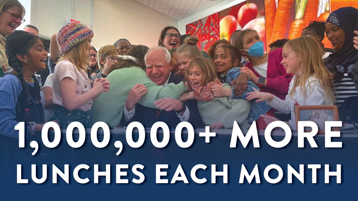 In Minnesota, we’re not splitting students into the “haves” and “have nots.”

We’re feeding our children – and saving hard-working families thousands of dollars a year – on our way to making Minnesota the best state to grow up in.