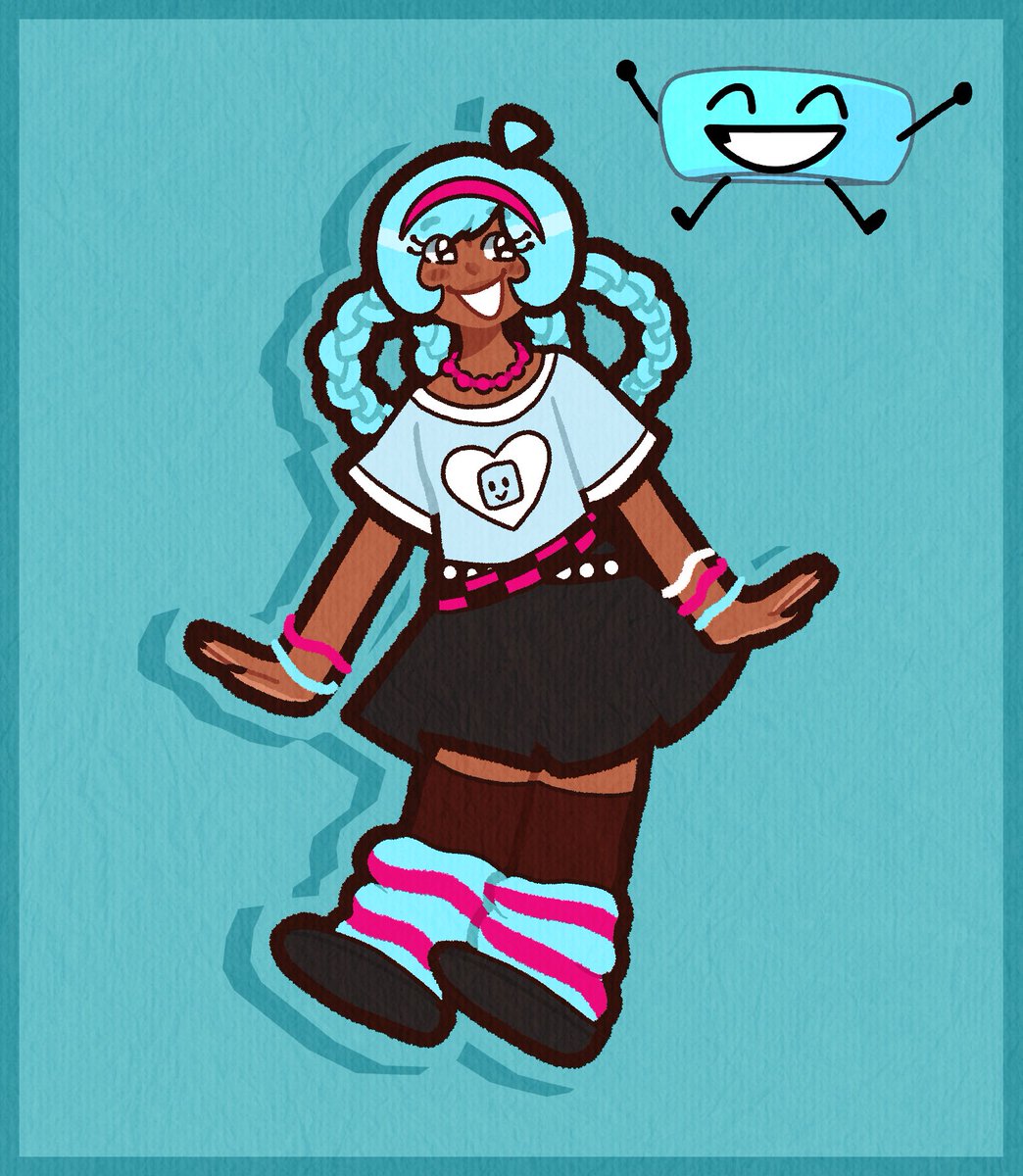 Drawing all the members of team ice cube!!! 1/2 #tpot #thepoweroftwo  #bracelety #gelatin #naily #fireyjr #bfb #bfdi #fanart  #battlefordreamisland #gijinka #teamicecube, image size:1044x1200