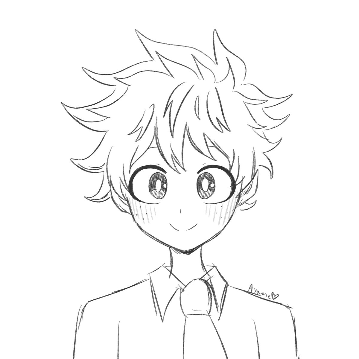 IrisDaArtist1's tweet photo. Sketch of Izuku ♡♡ #mhafanart https://t.co/PKVypVqCS5