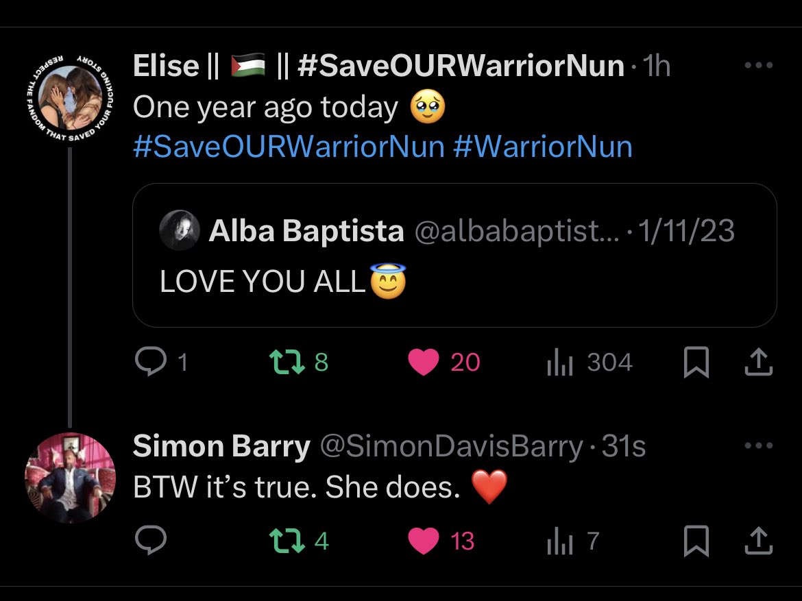 bea_the_badass's tweet photo. Excuse me while I go cry in a corner
#SaveOURWarriorNun #WarriorNun 
NUNS SERVE FACTS https://t.co/3kQQdtWLLL