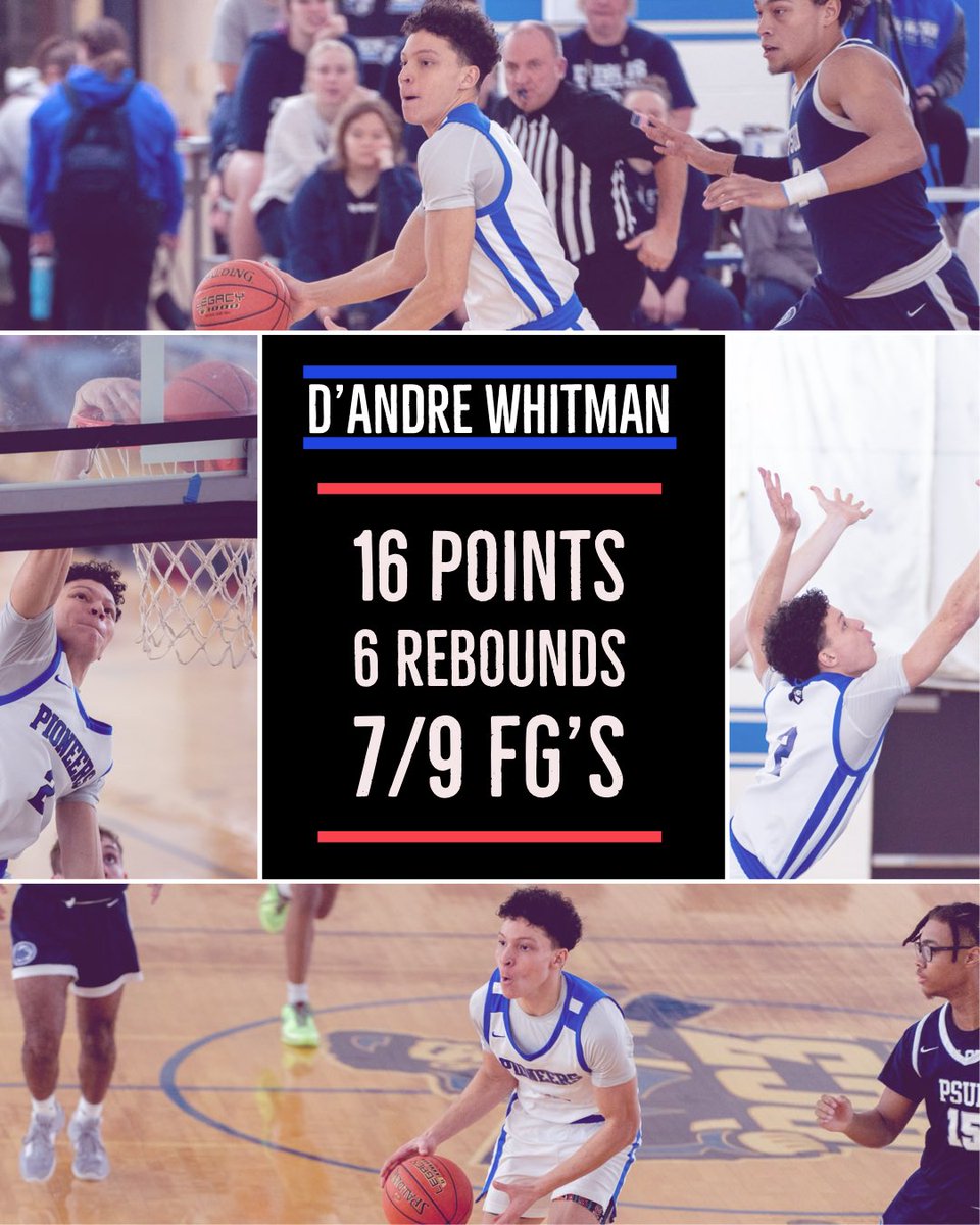 Freshman D’Andre Whitman is poetry in motion‼️With a big time game 16pts, 6rebs and few huge dunks‼️