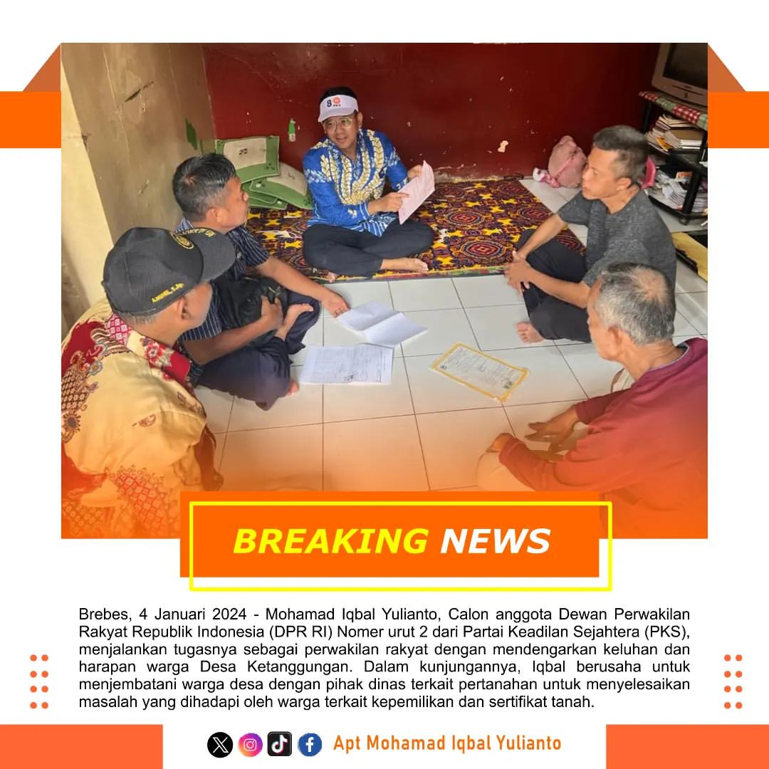 Apt_iqbal's tweet photo. Iqbal Mendengarkan Keluhan dan Harapan Warga Desa Ketanggungan, Menjembatani Warga dengan Pihak Dinas Terkait Pertanahan

https://t.co/DEDoJJ9WdF

Media Jejak Iqbal

#mohamadiqbalyulianto
#iqbal
#calegdprri
#brebes #brebeshits #brebesnesia #brebesupdate #seputarbrebes https://t.co/b4YCHDOe2e