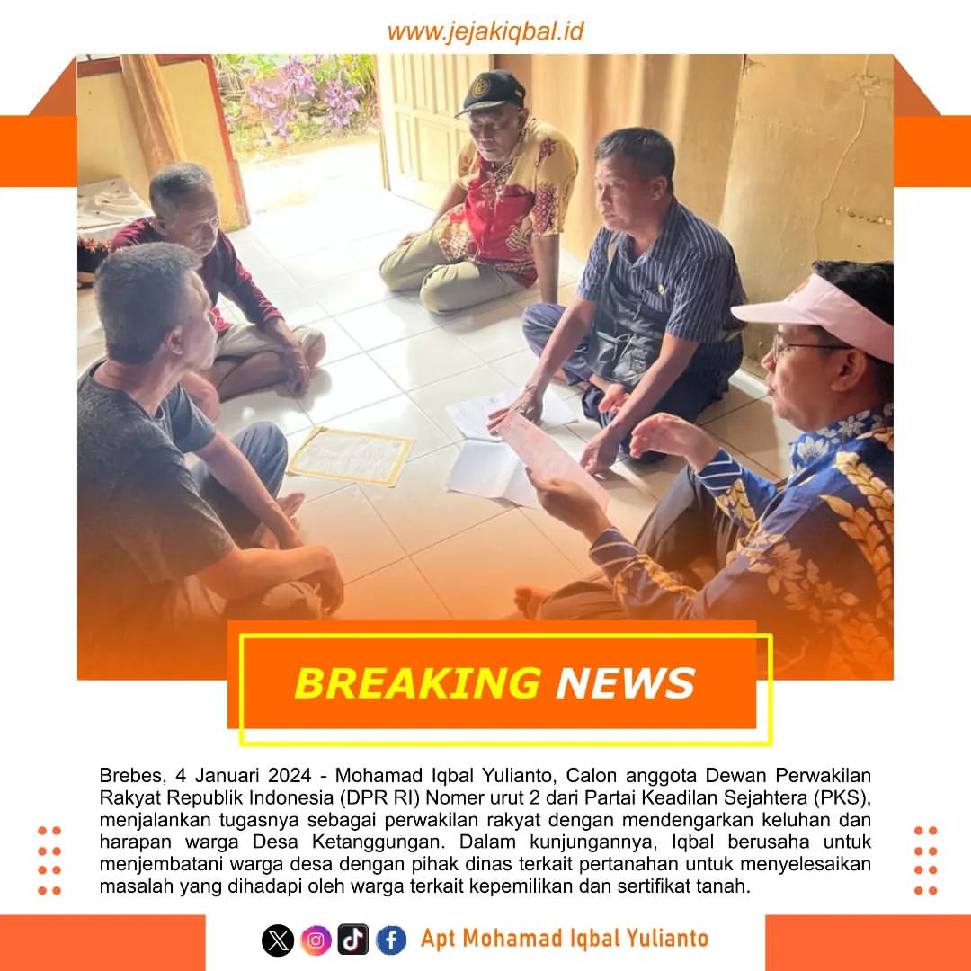 Apt_iqbal's tweet photo. Iqbal Mendengarkan Keluhan dan Harapan Warga Desa Ketanggungan, Menjembatani Warga dengan Pihak Dinas Terkait Pertanahan

https://t.co/DEDoJJ9WdF

Media Jejak Iqbal

#mohamadiqbalyulianto
#iqbal
#calegdprri
#brebes #brebeshits #brebesnesia #brebesupdate #seputarbrebes https://t.co/b4YCHDOe2e