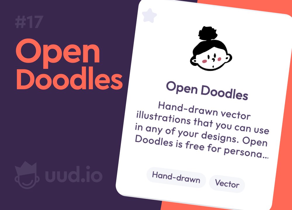 Open Doodles
opendoodles.com
- - -   
Hand-drawn vector illustrations that you can use in any of your designs. 
- - -   
手描きのベクターイラストを使って、あなたのデザインのどこにでも使用
- - -  
→ uud.io   
- - -  
#UXUI #Design #UUD #Doodle #イラスト