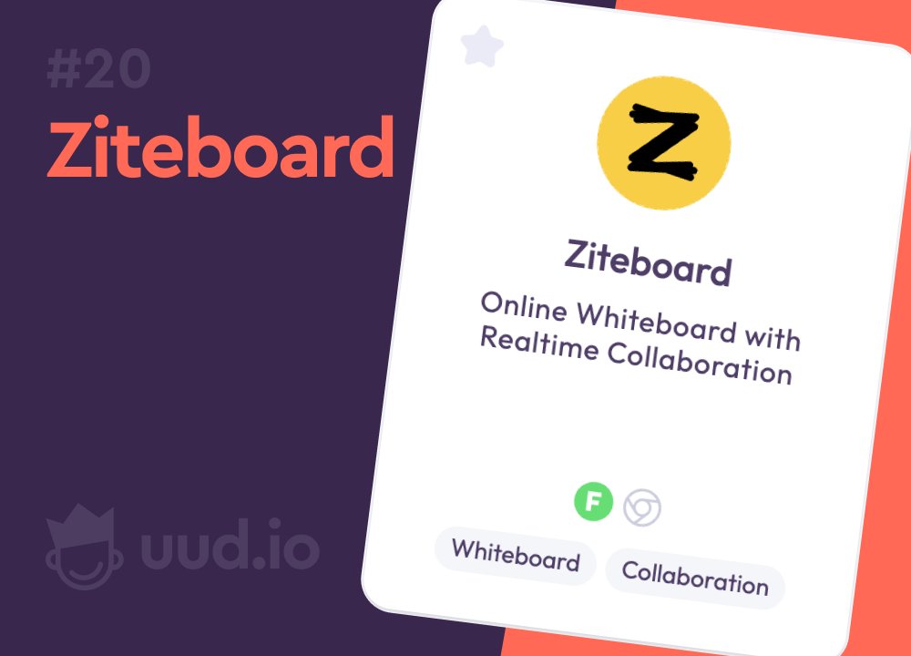 Ziteboard
app.ziteboard.com
- - -   
Online Whiteboard with Realtime Collaboration. 
- - -   
リアルタイムコラボレーションを備えたオンラインホワイトボード!
- - -  
→ uud.io   
- - -  
#UXUI #Design #UUD #デザイン #Whiteboard