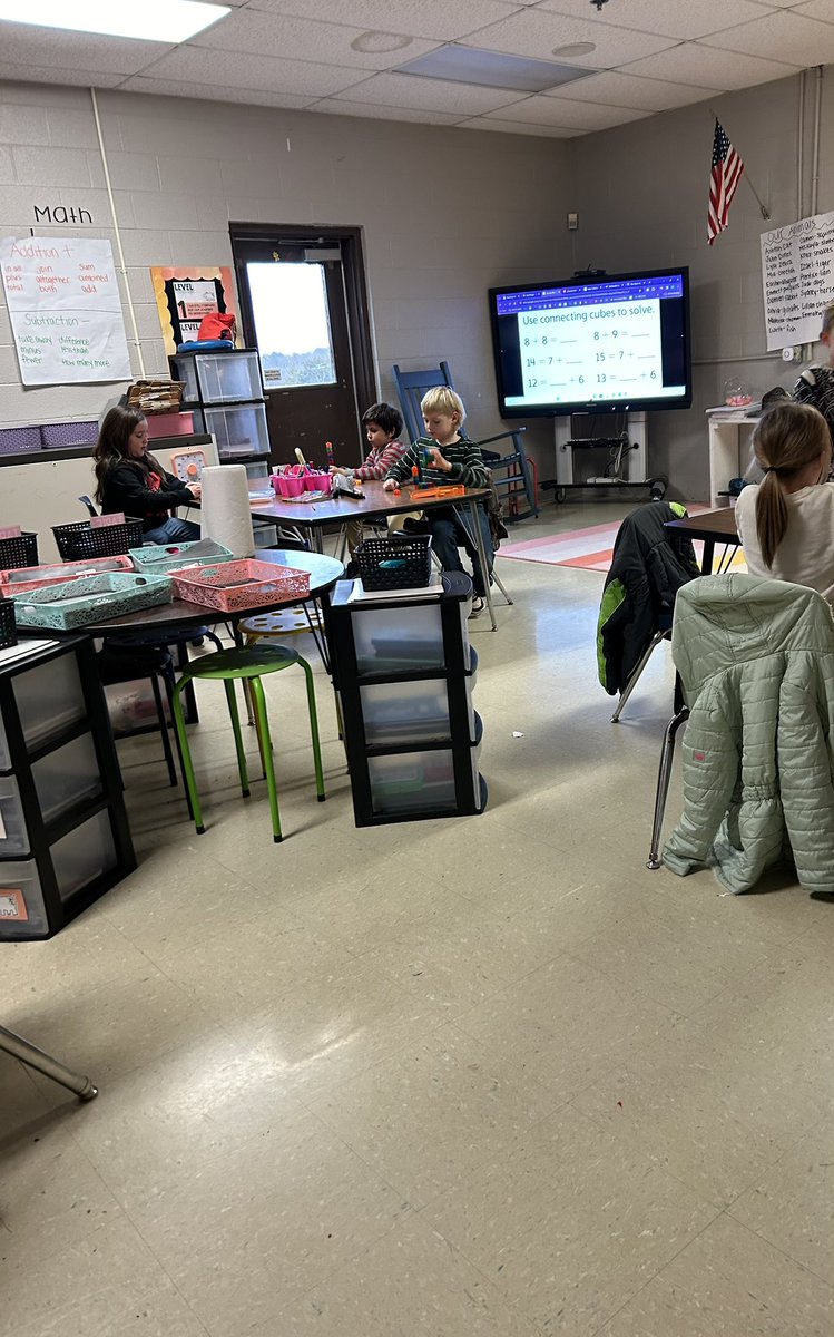 MrsKaylas1st's tweet photo. Mathematicians are using connecting cubes to find the missing addend! https://t.co/lobpMWxOu9