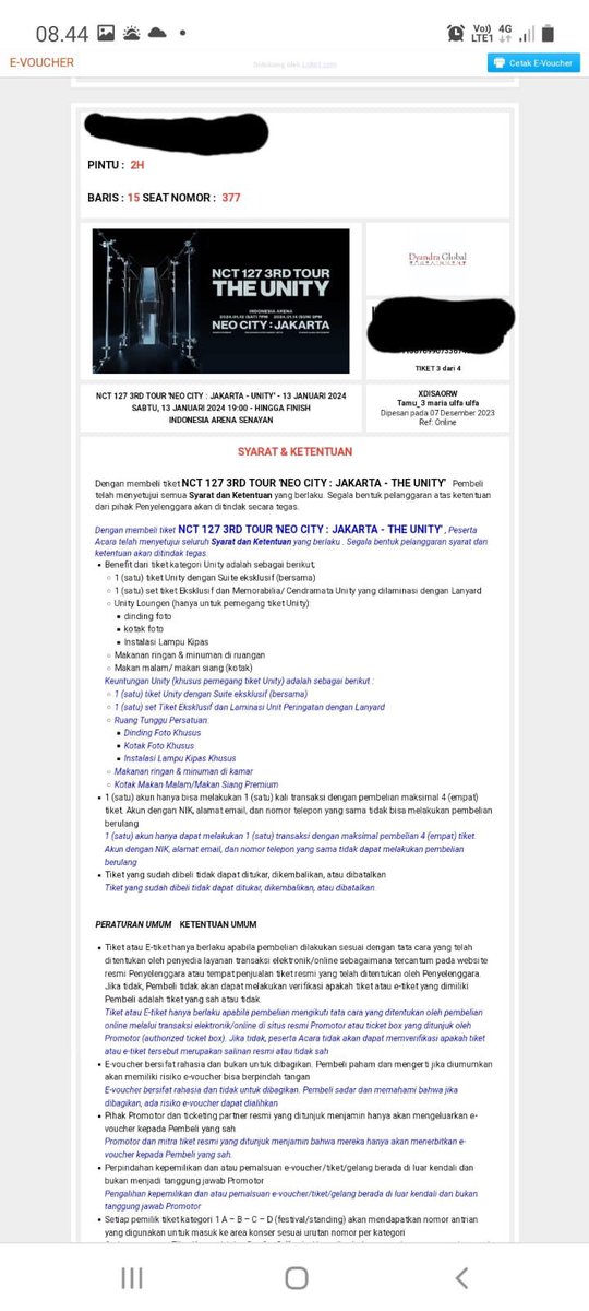 FapKshop's tweet photo. WTS Ticket NCT #THEUNITYINJAKARTA  #cat2 Row 27 2 tickets and Row 15 4 tickets total 6 tickets day 1
Meet me today at GBK 6pm i will Redeem wristbands today. Or meet me at concert area january 13th 2024. Grab it fast DM me for Details.
#NCT127_NEOCITY_THE_UNITY https://t.co/oWNtz8ItcS