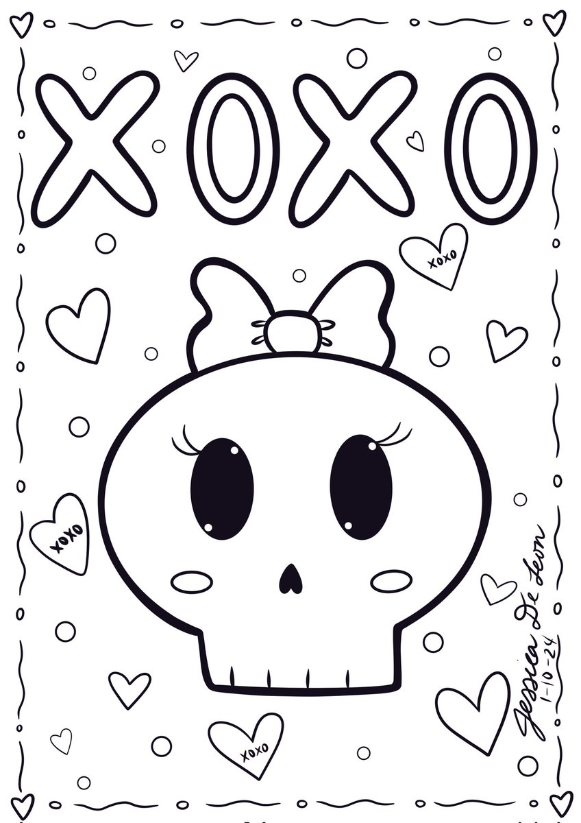 theonlykai1's tweet photo. 2nd Valentine's Coloring page! #art #skull #xoxo #Coloring #coloringpage #digitalart #ValentinesDay https://t.co/dCINqx7DrA