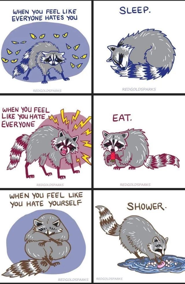 StabbityDoom's tweet photo. The two best bits of mental health advice I’ve had in years came from memes. https://t.co/nWXGEgxFZd