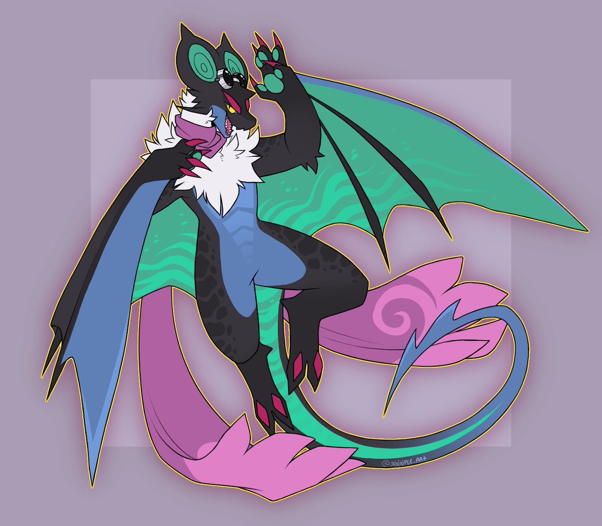Sinnple_Art's tweet photo. The full noivern btw (old c/ustom for @/Galuade_) https://t.co/2r502dcBEl