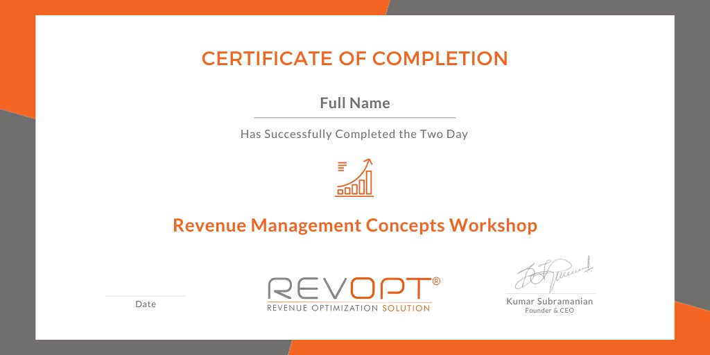 getrevopt's tweet photo. "Align language, culture, and concepts to enhance revenue objectives with our Revenue Management Concepts workshop. Elevate your team's expertise and get certified in revenue management. #ProfessionalDevelopment #RevenueGrowth" https://t.co/Q1fvScxpF0