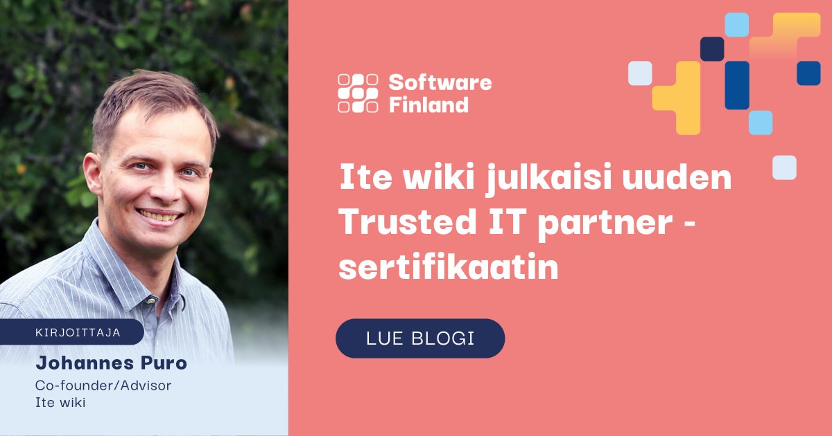 Kiinteä osa it-hankintaprosessia on tiedon hakeminen asiakaskokemuksista. 🕵️ Uudella <a href="/itewiki/">ite wiki</a> partner-sertifikaatilla viestit nyt luotettavuudestasi laadukkaasti. <a href="/JohannesPuro/">Johannes Puro</a> avaa blogissa lisää! 👉 softwarefinland.fi/blogi/ite-wiki…

#SoftwareFinland #ohjelmistoala