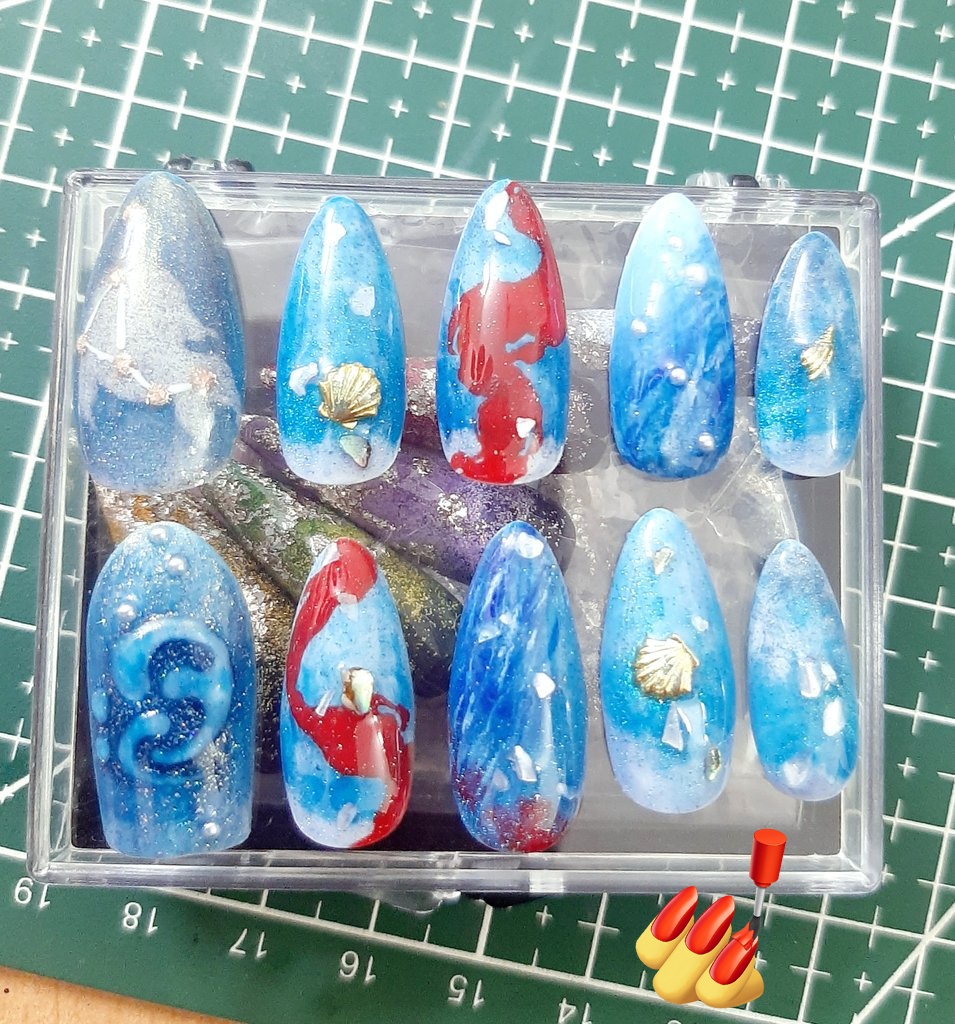 silentforest17's tweet photo. #GenshinImpact #Childe #naildesign #nailbox 💅🐋🌊🌟

Lúc vẽ vui lắm 🥺 thật ra nhìn bên ngoài xinh hơn Ụ v Ụ https://t.co/dc9E9cVvkQ