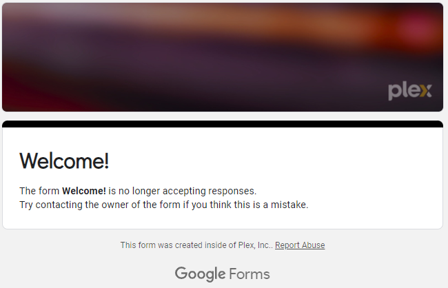 ZodmanPerth's tweet photo. Hey @plex thanks for the survey invite.
I'd love to contribute but it's broken.
Y'all good or is there a problem? https://t.co/4soFoFajYI