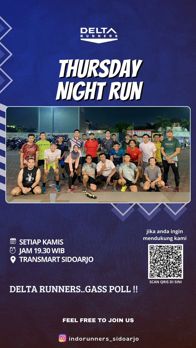 yuk lari tar malam , smoga gak hujan ya