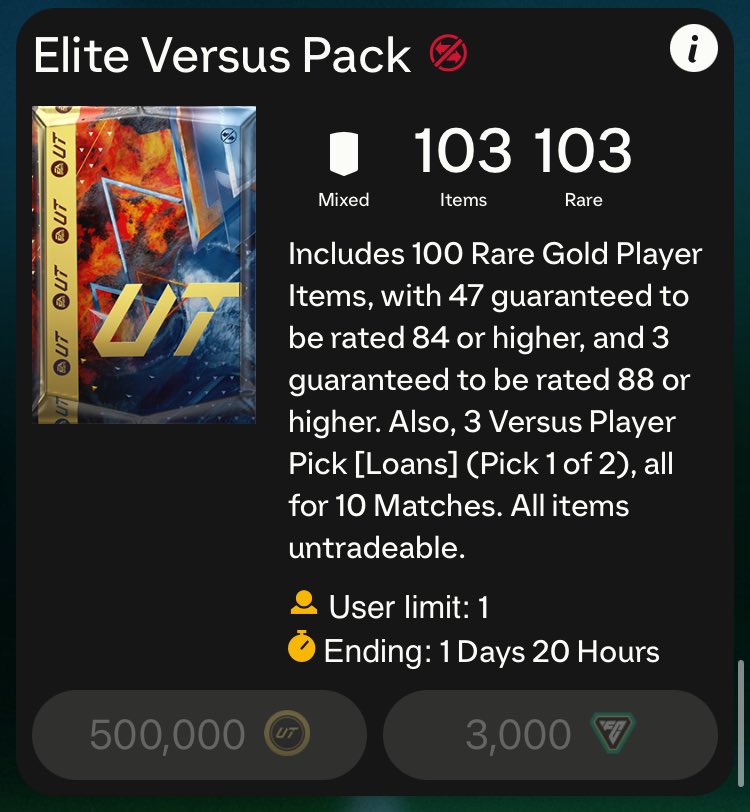 Ollie_FUTVERSE's tweet photo. I will buy this pack for someone who does the following:

- Like this tweet ❤️
- Follows me so I can dm
 
That’s it good luck! 🍀

A bonus entry to those that retweet 👀

Also make sure to use code ‘OLLIE’ when buying and selling at @safetycoins for a discount! https://t.co/c53TieUg6c