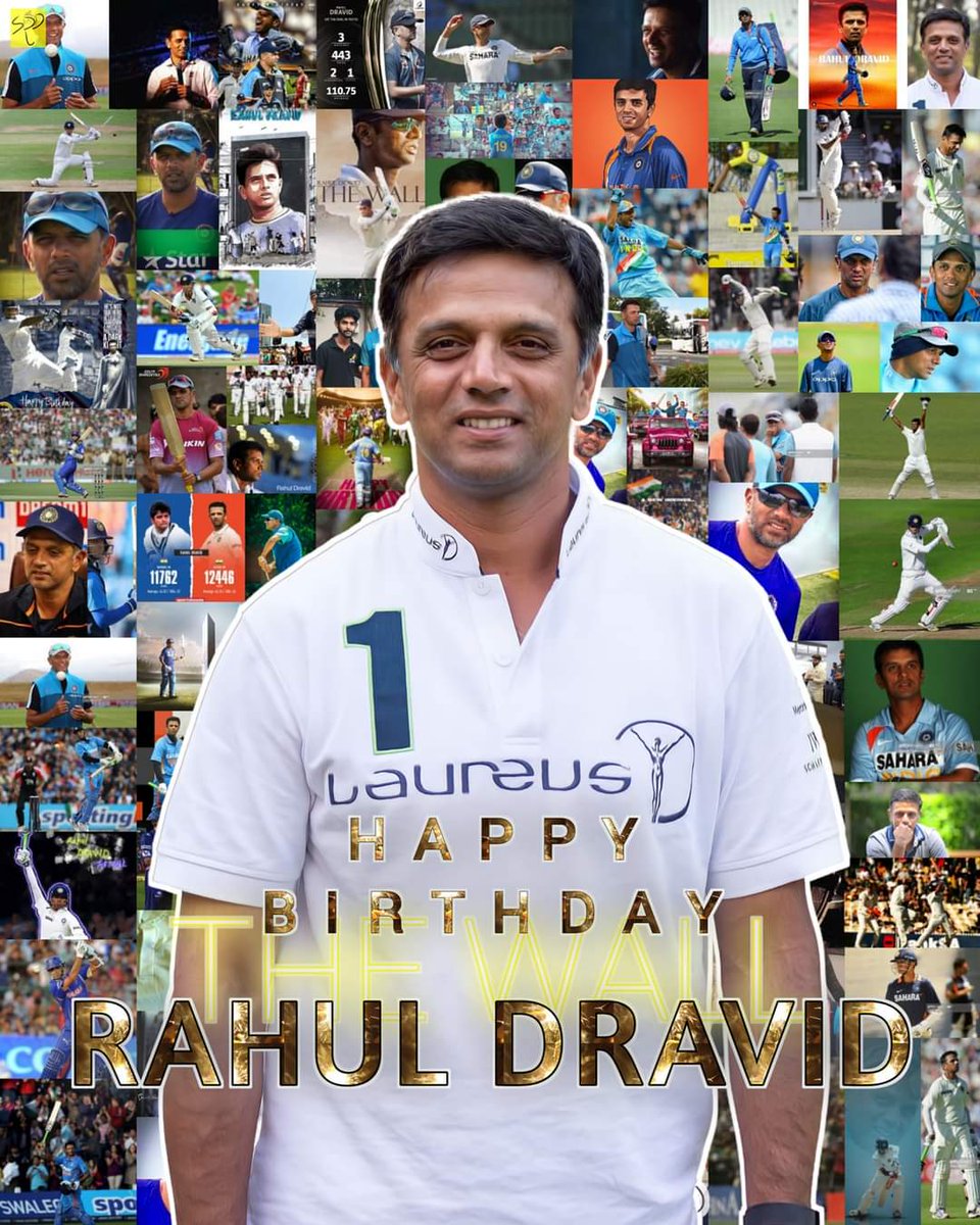 #RahulDravid #HappyBirthdayRahulDravid Thank you from the bottom of my heart for giving oxygen to all of us mid-90's 🏏 lovers. May you always be happy and blessed. Love you forever Sir Rahul Dravid. ❤🌻🙏