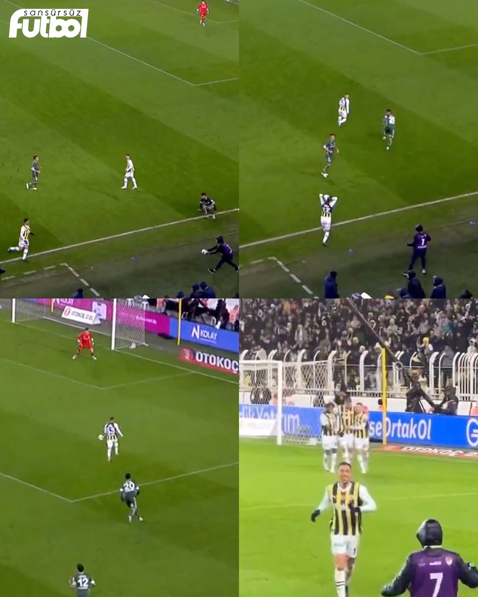 İrfan Can Kahveci, kutlama için golün mimarlarından top toplayıcı kardeşimize koştu! 😍