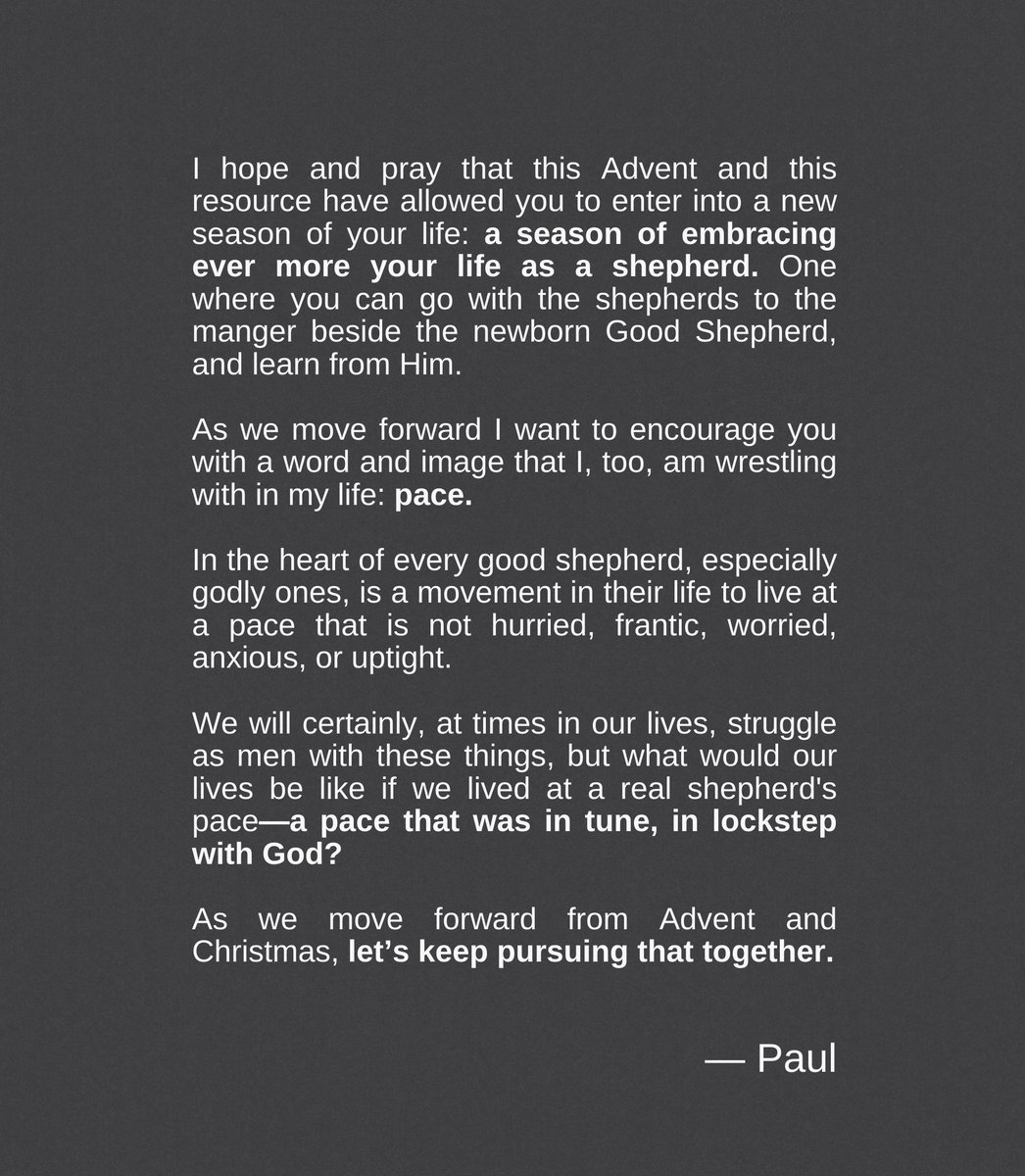A note to all the readers of Fierce (my Advent guide for men), as we move forward.

And a huge thanks for journeying with me through the season. 💪