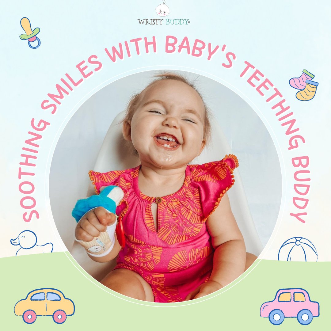 IWristybuddy's tweet image. Radiating soothing smiles with baby&apos;s teething buddy – Wristy Buddy, the ultimate companion for teething comfort! 😊👶✨

#wristybuddy #smile #babyteether #teethingtoy #teethingrelief #teethertoy #comfort #companion #newborn #newmom #newparents #babytoys