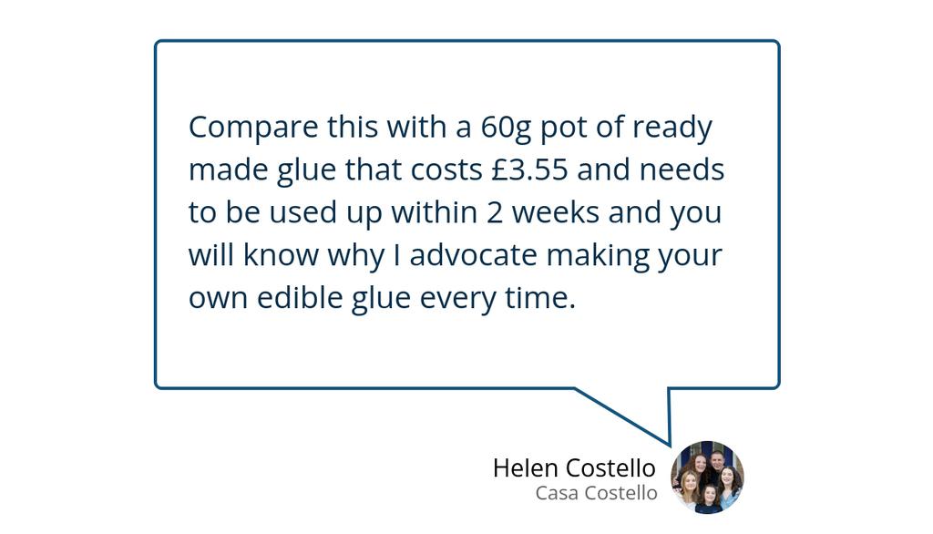 How to make Edible Sugar Glue - Casa Costello