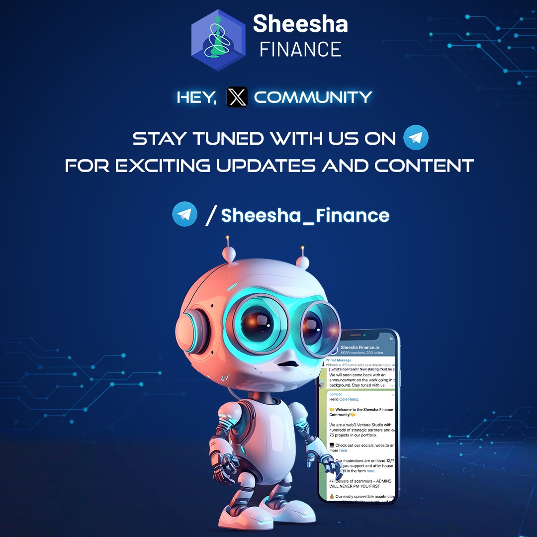 Hey Sheesha Community buzz on telegram for exclusive updates and thrilling content! t.me/Sheesha_Finance #sheesha #sheeshafinance #community #telegram #telegramchannel #networking