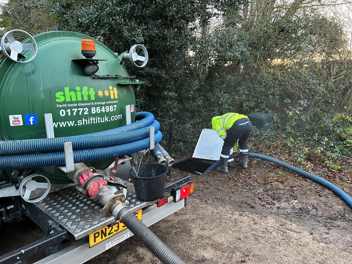 shiftituk's tweet image. Straight back into it after the New Year and we’re busy as ever.

If you need your #septictank or #treatmentplant #emptying, call us on 01772 864987 or email info@shiftituk.com