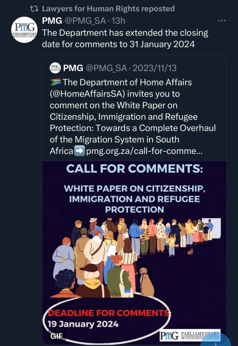 ClaudeMarieBern's tweet photo. We still have until 31 January to comment and contribute to the White Paper on Citizenship, Immigration, and Refugee Protection. We can do this individually via Email: whitepaper@dha.gov.za or collectively via this Email:  gauteng@sarefugeelednetwork.org.za @SARefugee_Led https://t.co/ZACVFSa98V