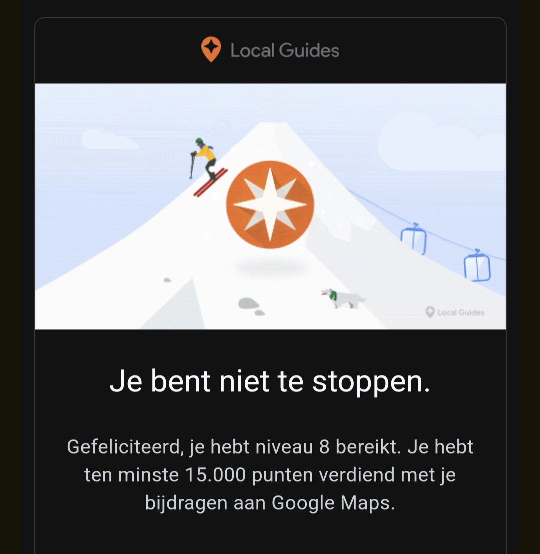 csfolmer's tweet image. Level 8 on local guide! 💪🏼
#LEVELUP #level8 #localguide @googlemaps