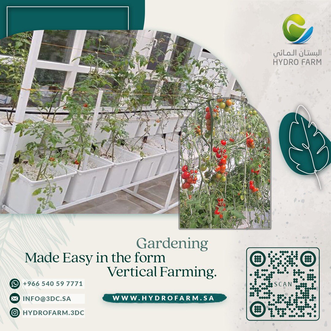 شركة البستان المائي الزراعية (@3dchydroponic) on Twitter photo Vertical Farming Made Easy with Hydro Farm’s Expert Team.
For Queries Contact:
📞 0540597771
✉️ info@3dc.sa
🌐 hydrofarm.sa
#landscape #design #hydroponic #hydrofarm #verticalgarden #verticalfarming #agriculture #nature #natural #naturelovers #ksa🇸🇦 #ksa #dhahran Vertical Farming Made Easy with Hydro Farm’s Expert Team.
For Queries Contact:
📞 0540597771
✉️ info@3dc.sa
🌐 hydrofarm.sa
#landscape #design #hydroponic #hydrofarm #verticalgarden #verticalfarming #agriculture #nature #natural #naturelovers #ksa🇸🇦 #ksa #dhahran