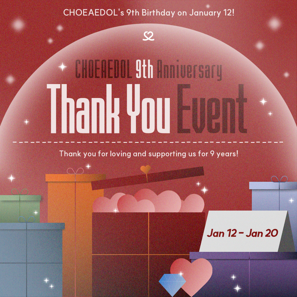 MyloveactorEn's tweet photo. #CHOEAEDOL 9th Anniv. Thank You Event❤️‍🔥

· ··÷¦÷·· ⋆⁺₊⋆ ❤ ⋆⁺₊⋆ ··÷¦÷·· ·
Attendance❤️EVERYDAY!
Invite Friends Heart +999❤️
Heart Store + up to 99,999❤️
Support 9%💎of ad support
· ··÷¦÷·· ·· ··÷¦÷·· ·· ··÷¦÷·· ··÷¦÷··

📅Jan 12-20

💖Check Details
https://t.co/lcH92QdZht https://t.co/pIzL66j59A