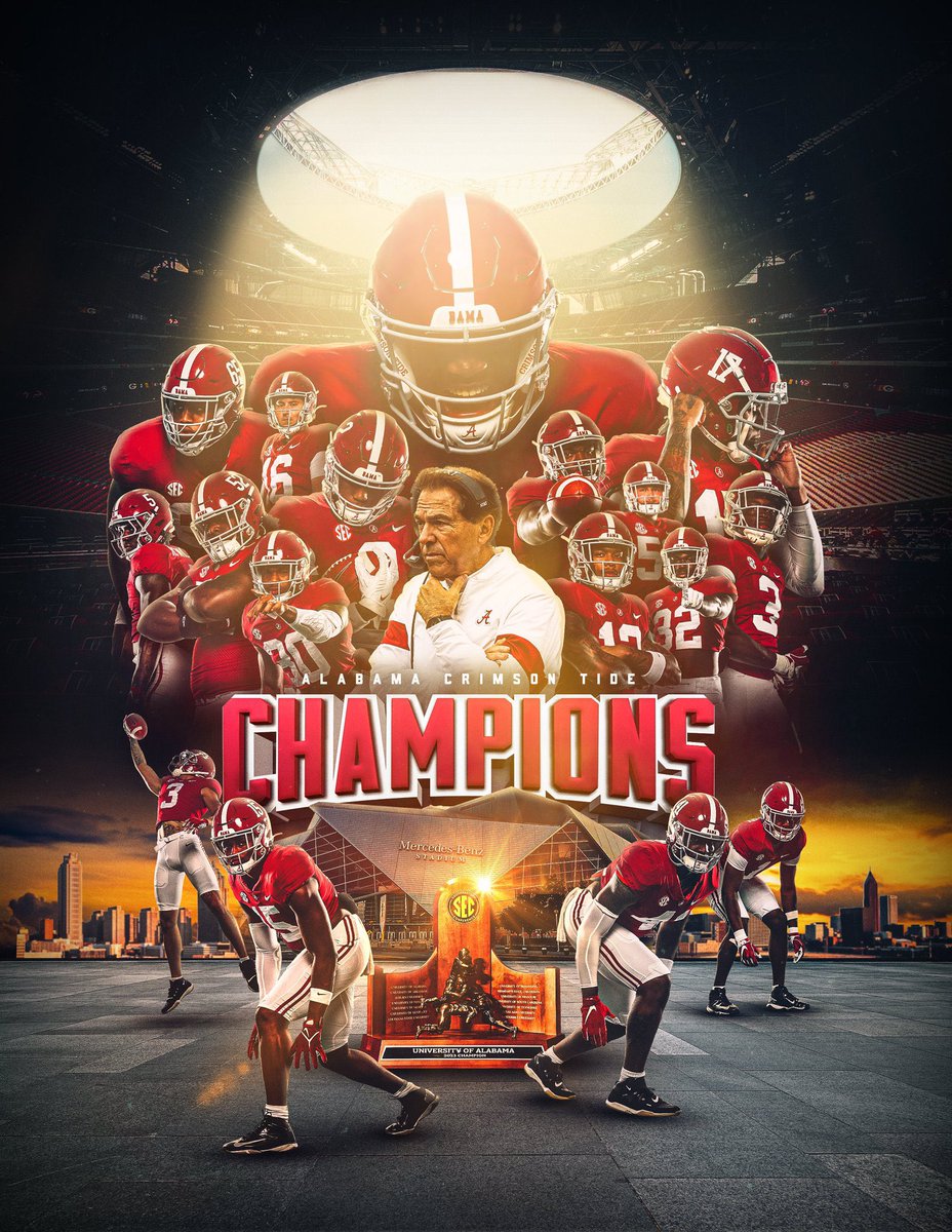 BamaPride4Ever's tweet image. #WhyBama &quot;18 Time National Champions, 30 #SEC Champions&quot; 👑🅰️🏈🐘🌊🏆💍 #Sabanization #AlabamaDoes #TLOB #BamaDynasty #KingsOfRings #KingsOfConfetti #BamaFactor #AtAlabamaWeLiveIt #BamaStandard #WeLiveIt #RollTide