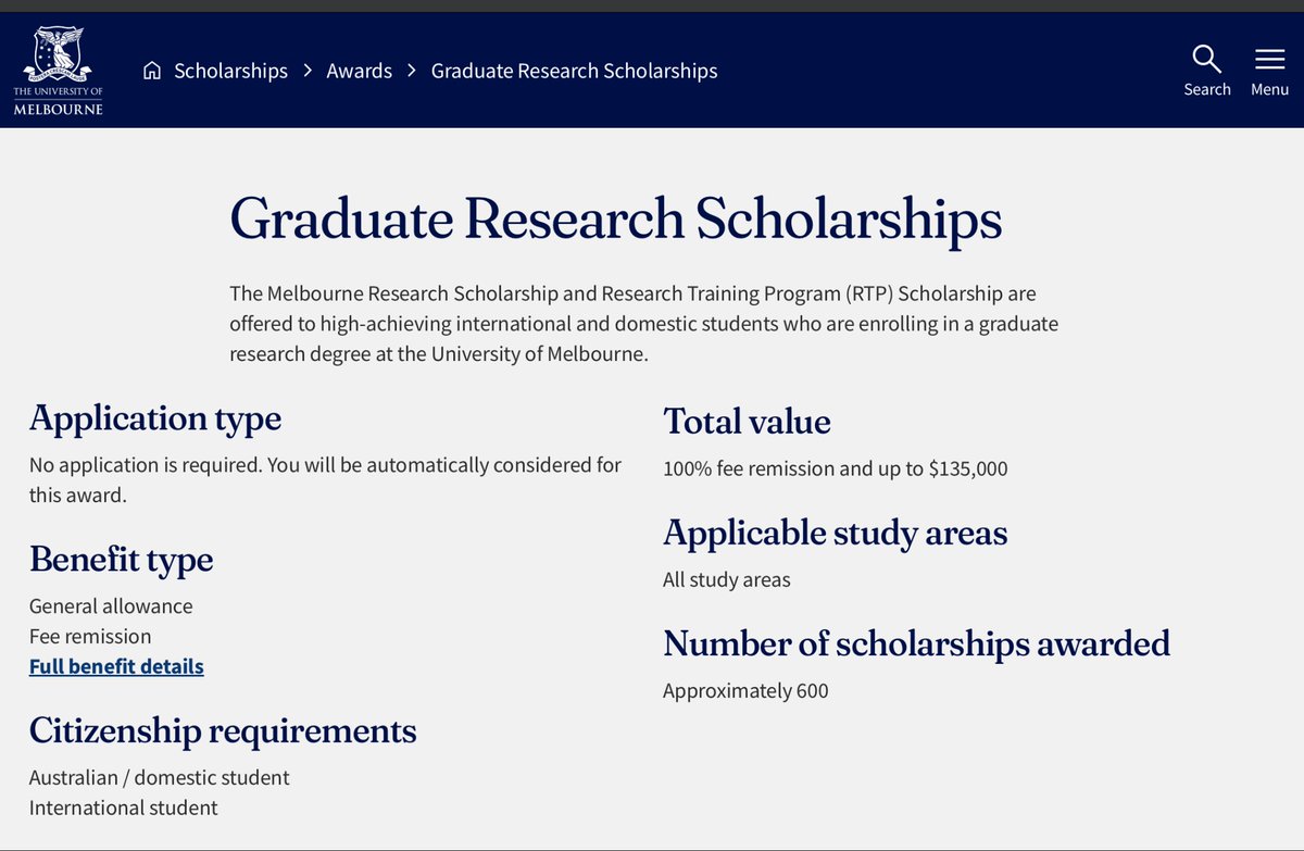 sylviewatikum's tweet image. 600 SLOTS TO MOVE TO AUSTRALIA FOR FREE THIS FALL 2024 

100% of tuition fees + $37,000 per year as living allowance + up to $3000 as relocation allowance for students moving from outside Australia + Health insurance

Deadline: April 30, 2024

Want to work with me? DM for terms
