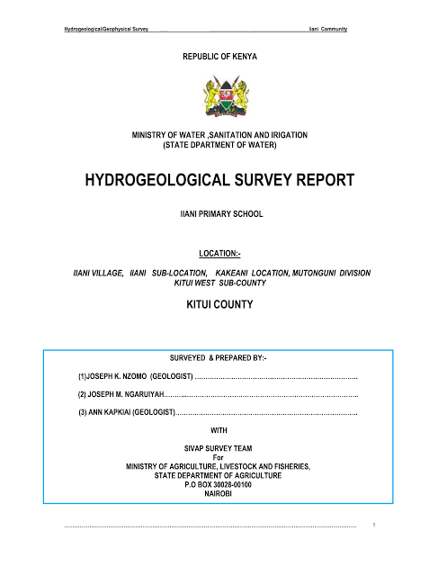 PrairieBuilders's tweet photo. ALL YOU NEED TO KNOW BEFORE SINKING A BOREHOLE IN KENYA (plus approvals and costs)

Bookmark and Retweet

You need the following documents for you be allowed to sink a borehole:

1. Hydro-geological survey report 

• Examines how deep water is
• Done by a registered geologist https://t.co/zhMamY4U8O