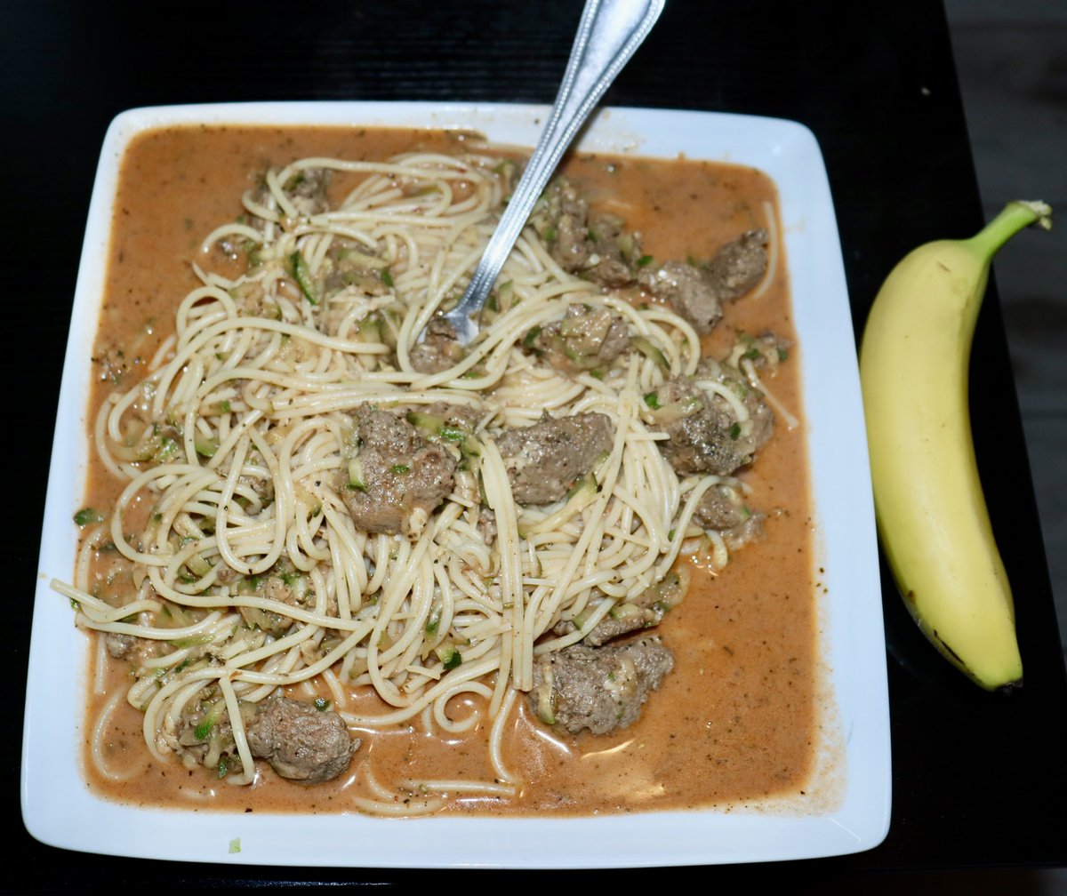 JamalBiz's tweet image. #ChefJoeJamal #TurkeyRaguSpaghettiWithZucchiniAndParmesan #1Banana